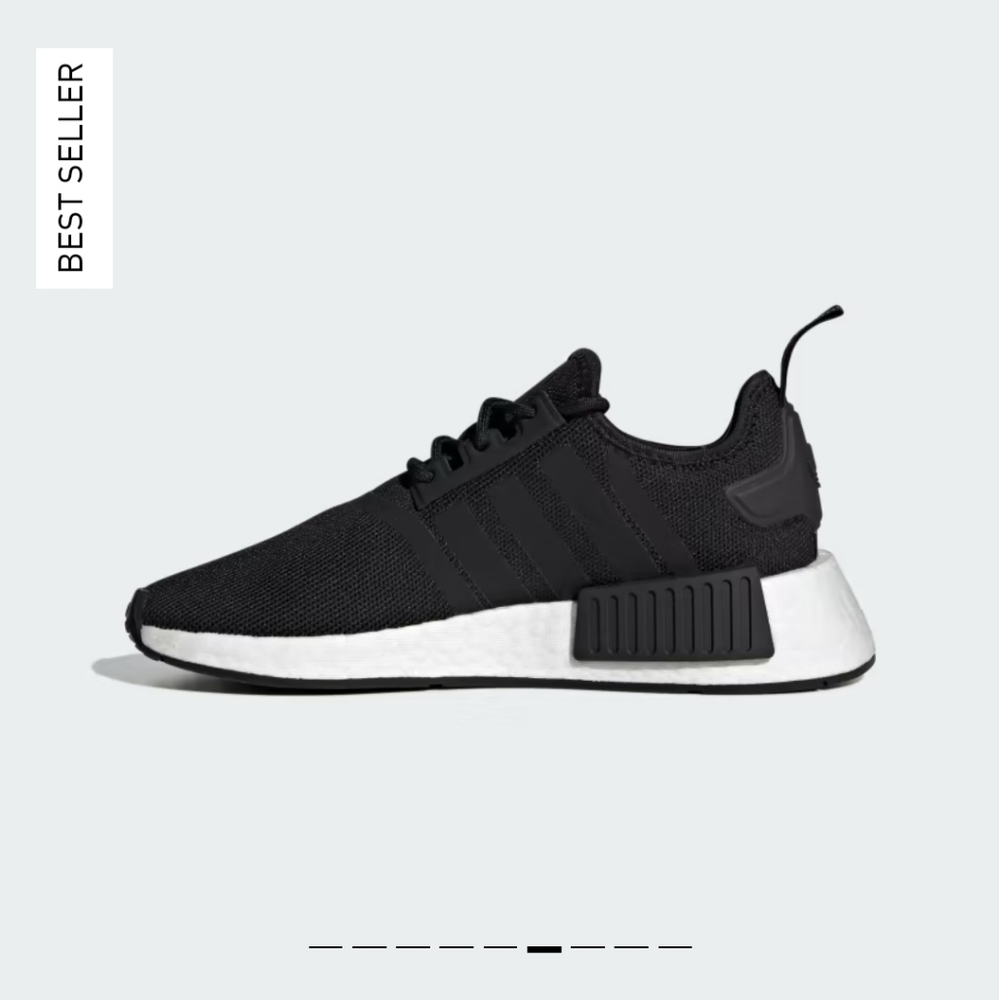 Adidas NMD_R1 black white size 7/7.5 - Picture 6 of 12